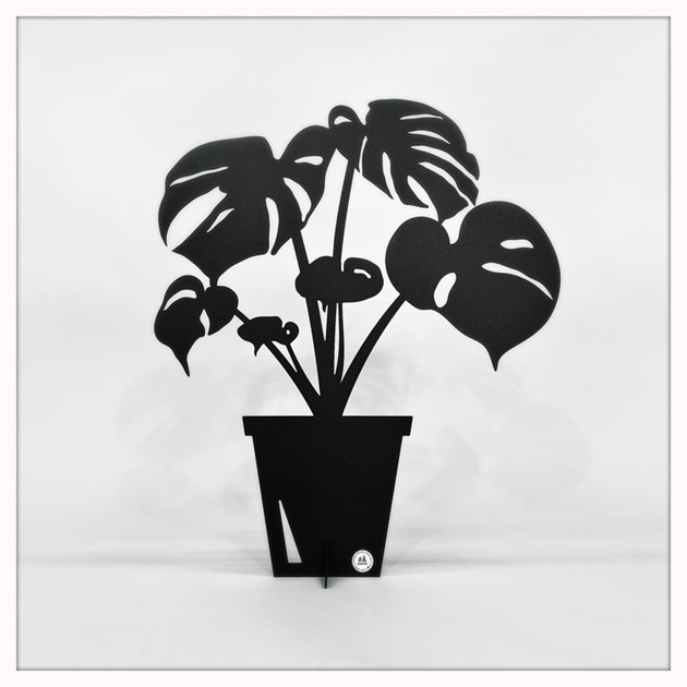 monstera svart liten 46 cm