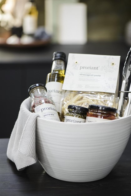 Kökshanddukar Mynte beige stickad 3