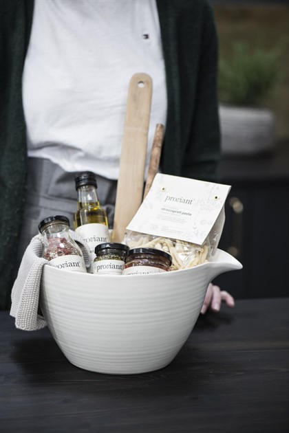 Kökshanddukar Mynte beige stickad 4