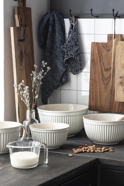 Kökshandduk Mynte mörkblå melange 3