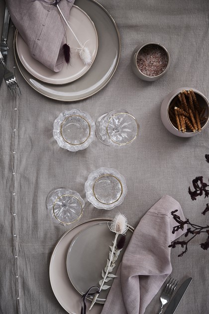 vitvinsglas med guldkant 5/5