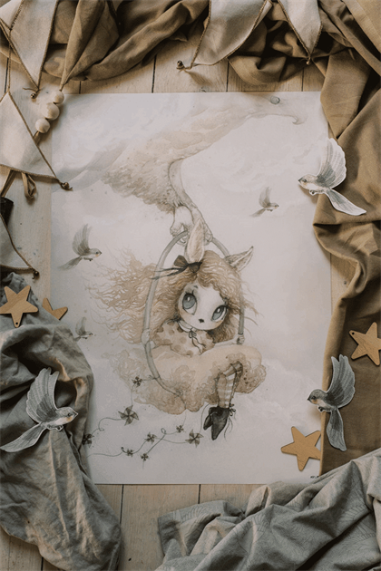 Miss Annie poster 50 x 70 cm, Mrs. Mighetto 1